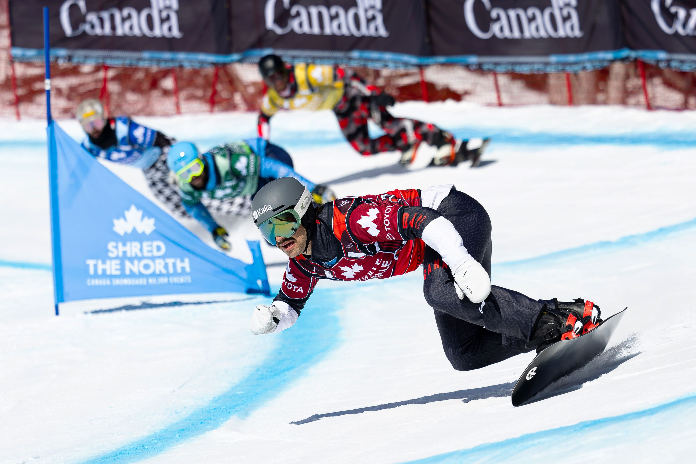 Eliot Grondin (CAN) on the way to win in Mt St Anne