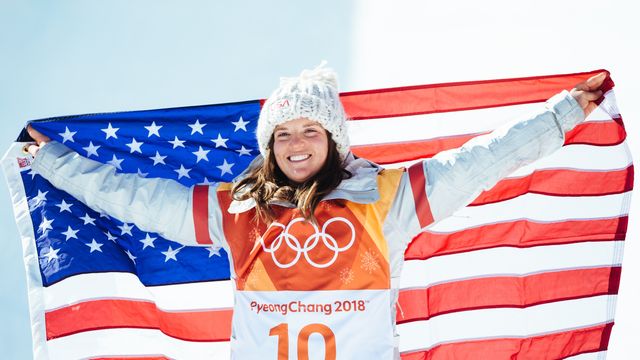 Gold following her bronze medal performance at PyeongChang 2018 © US Ski & Snowboard Team