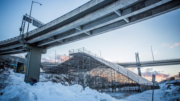 Impressive big air structure takes shape