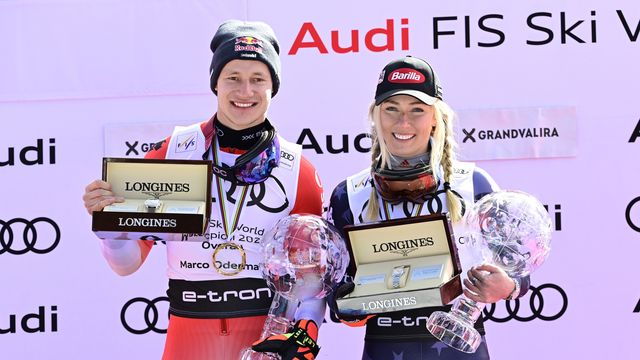Record-breakers: Marco Odermatt (SUI) and Mikaela Shiffrin (USA)
