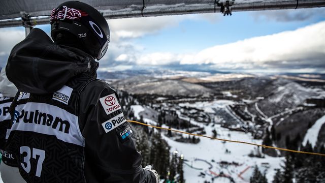 Looking down the iconic moguls course at the Utah 2019 venue in Deer Valley © Steven Earl