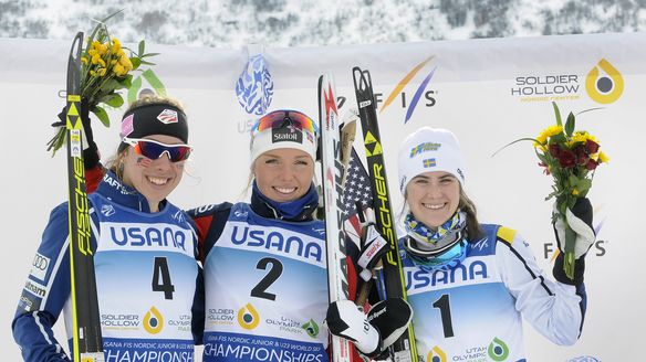 Jr WSC Skiathlon wins for Johansen NOR & Vechkanov RUS