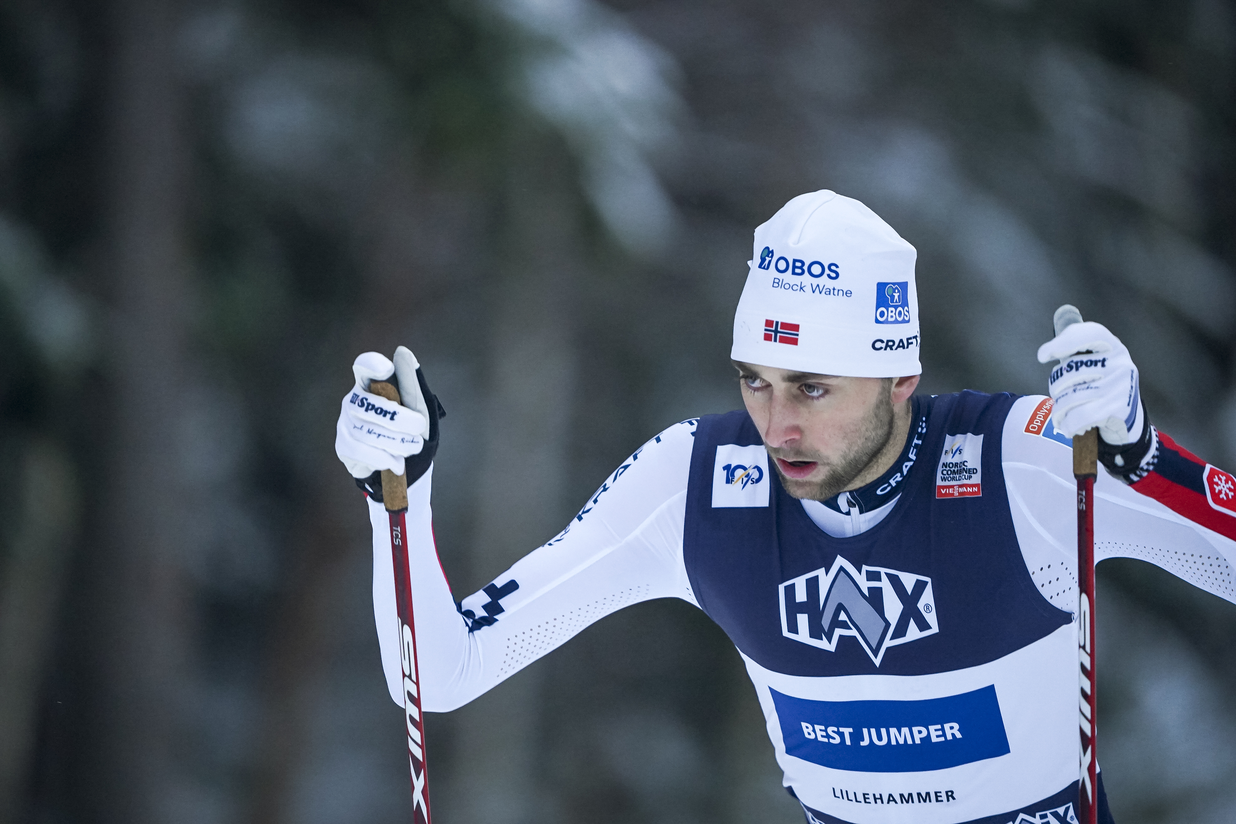 Riiber cruises to 75th World Cup win in Lillehammer