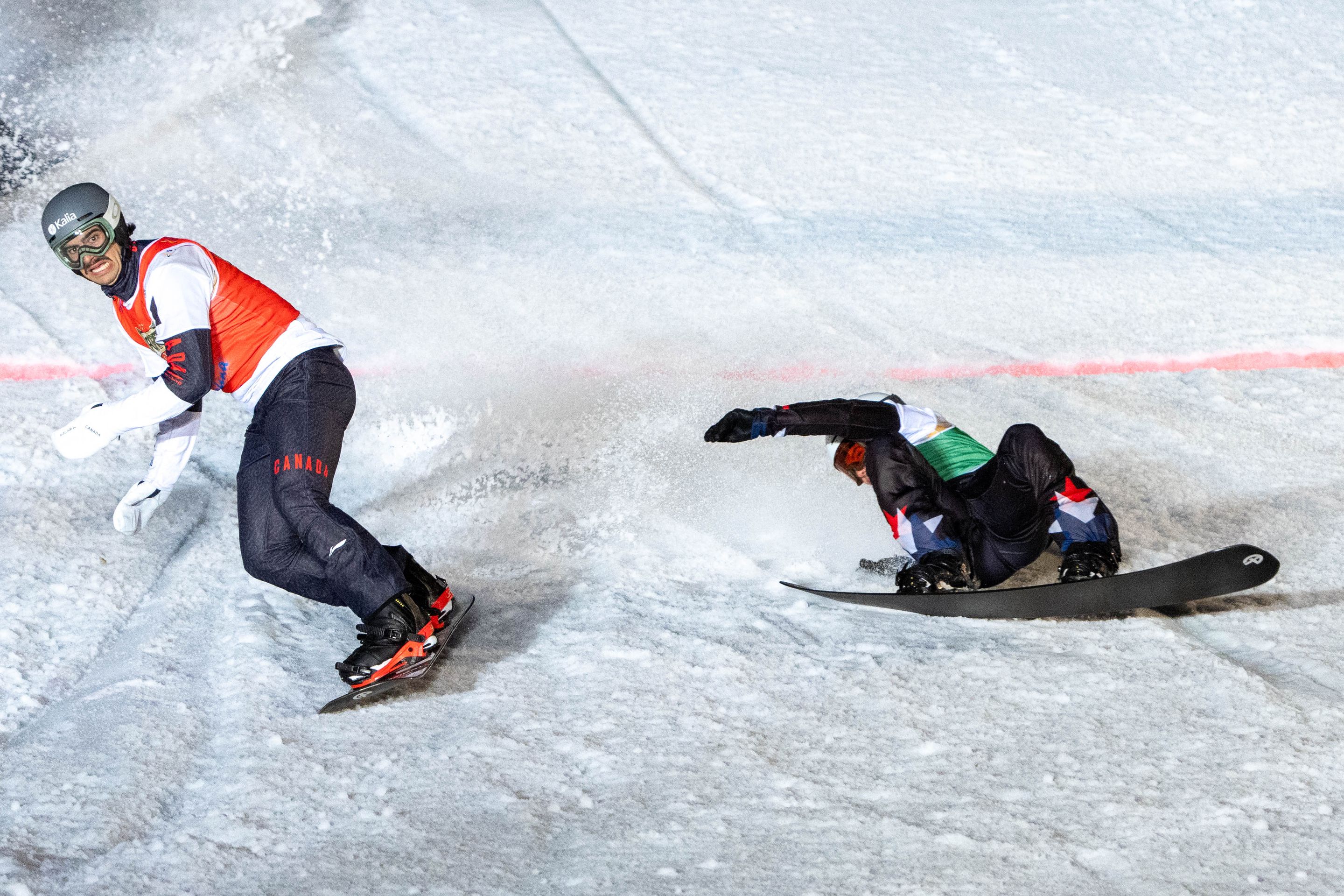 Grondin (left) holds off late surge from Vedder / PHOTO BY Giovanni Zenoni