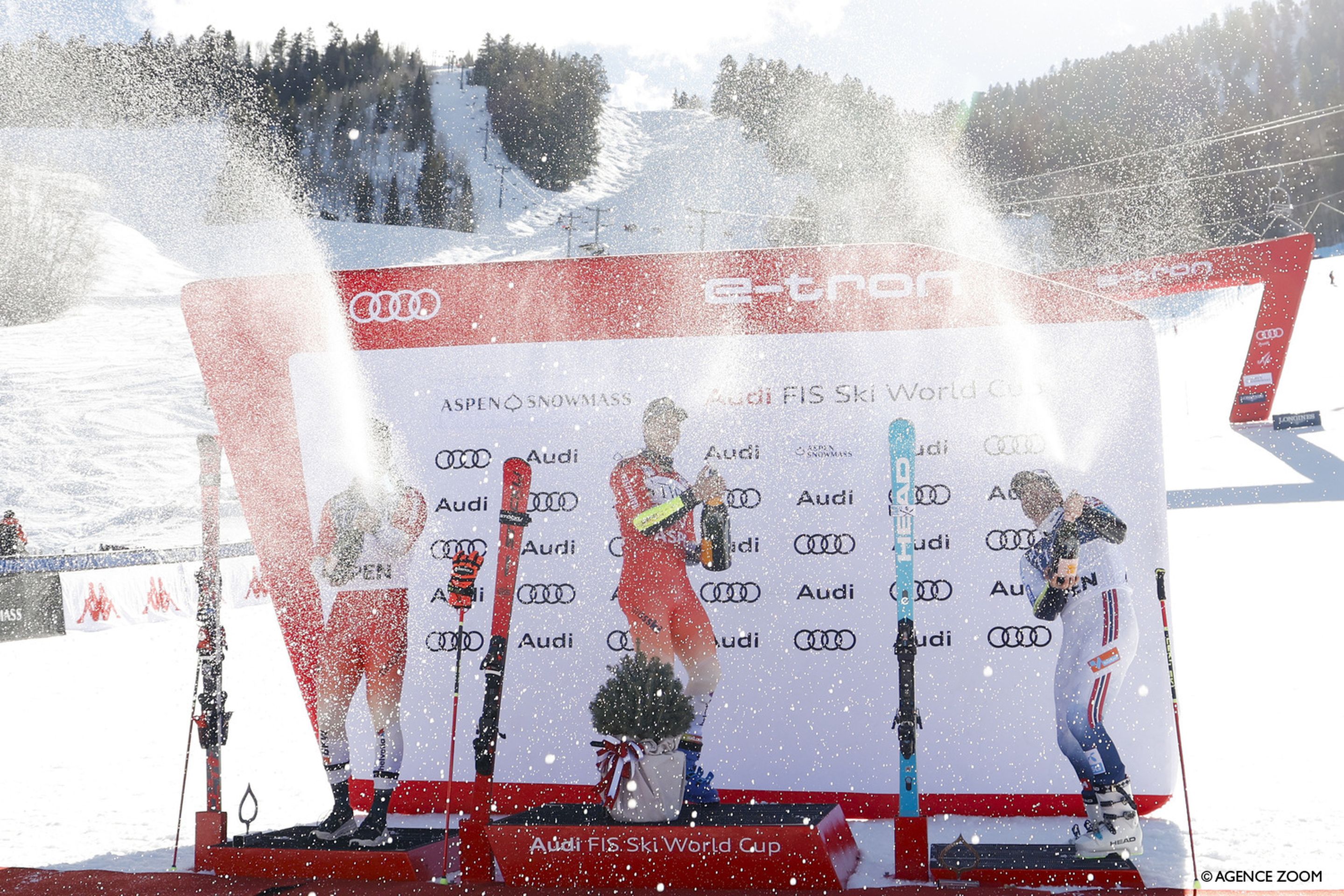 The champagne was flowing in Aspen (Agence Zoom)