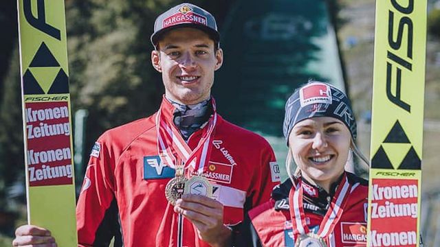 Philipp Aschenwald, Chiara Hoelzl - © Facebook / Ski Austria Nordisch