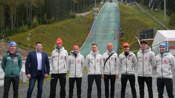 German team trains in Klingenthal