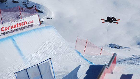 The Corvatsch park is ready for the penultimate slopestyle World Cup of the season