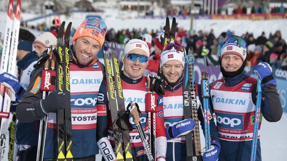 5th consecutive win or Norwegian men's team relay