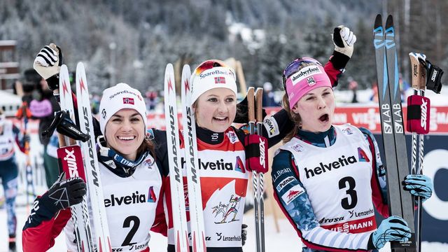FIS world cup cross-country, tour de ski, pursuit women, Lenzerheide (SUI)