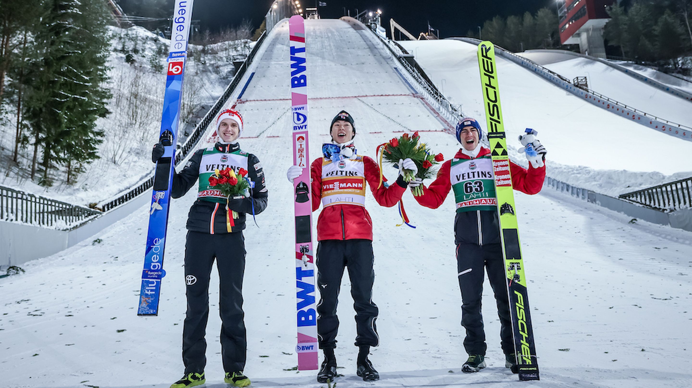 Halvor Egner Granerud, Ryoyu Kobayashi, Stefan Kraft