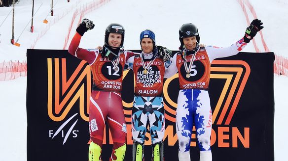 Pertl dominates slalom to close out Junior World Championships