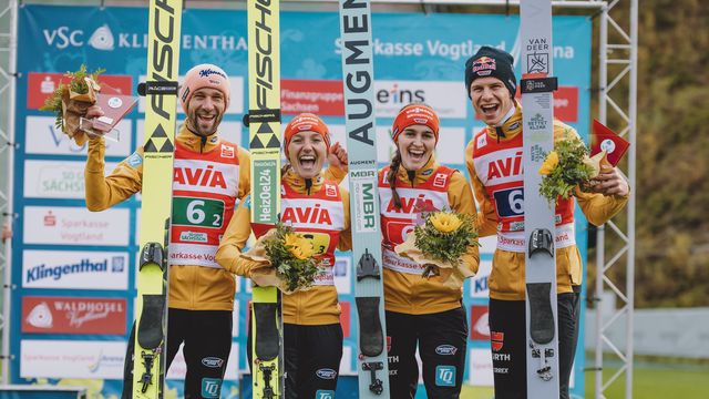 Team Germany / Pius Paschke, Katharina Schmid, Selina Freitag and Andreas Wellinger - Copyright: EXPA