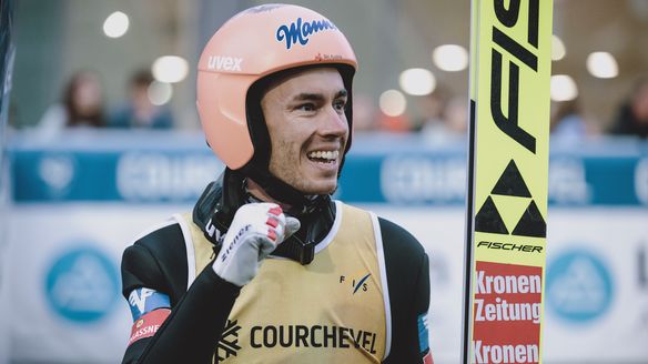 Stefan Kraft celebrates double victory in Courchevel