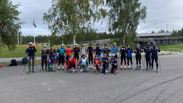 Rollerski training during the camp 2023 (c) Norges Skiforbund