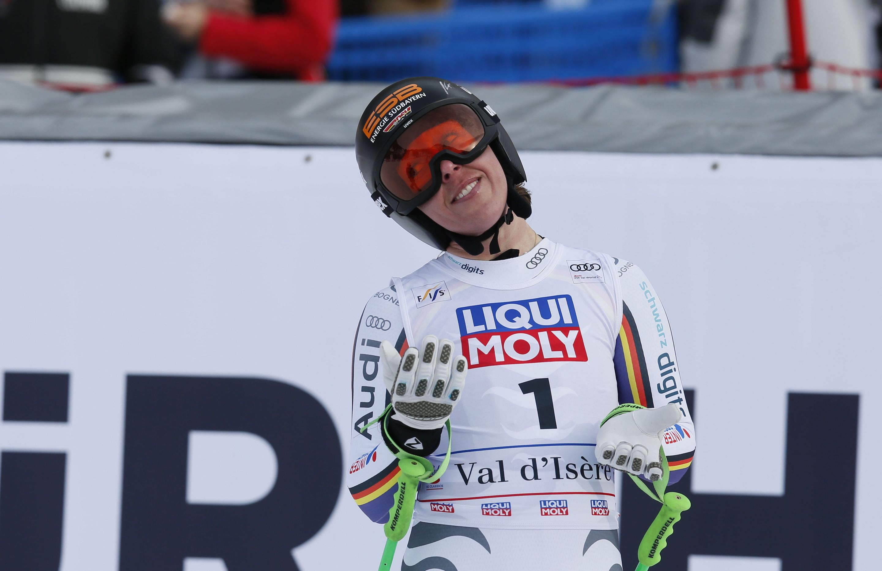 Kira Weidle-Winkelmann (GER) didn't think her run was podium-worthy, but she almost claimed her first World Cup victory. ©FIS/ActionPress/Ruedi Flück