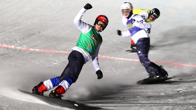 Merlin Surget (FRA) has special memories under lights in Cortina D'Ampezzo