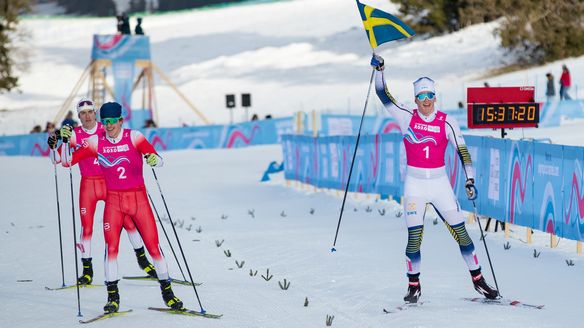 Edvin Anger Wins Gold in Mens Sprints in Lausanne 2020