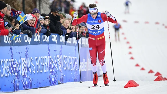 Evensen wins in Drammen after Klaebo crashes, Kollerud makes podium on World Cup debut