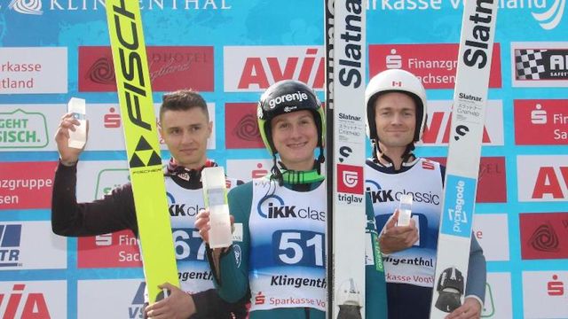 Klemens Muranka, Domen Prevc, Mackenzie Boyd-Clowes - © Brand-Aktuell