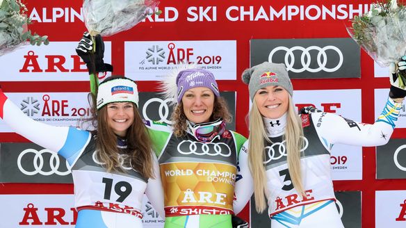 Ilka Stuhec successfully defends downhill gold in Åre