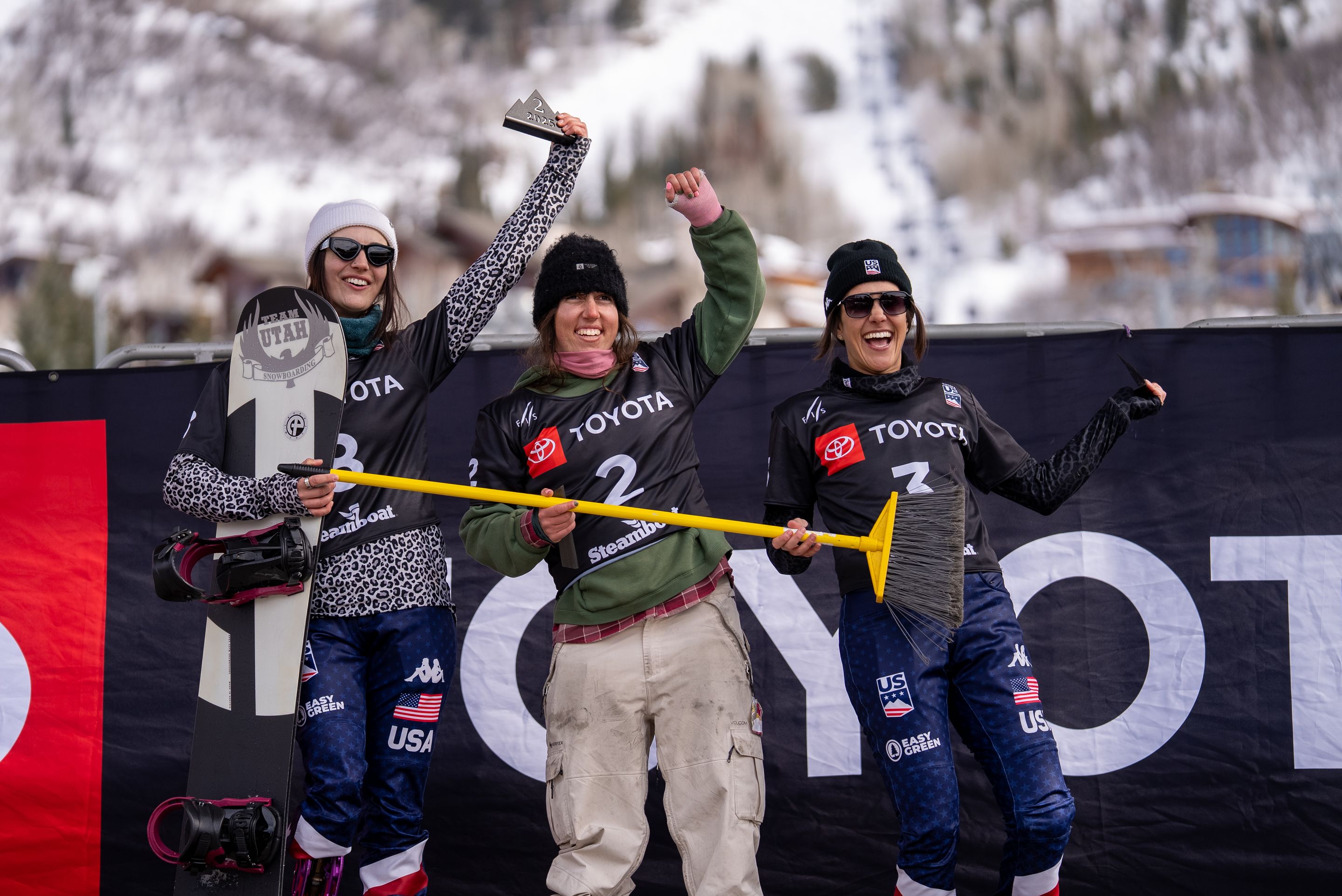 Brenna Huckaby Clegg (USA), Kate Delson (USA) and Courtney Godfrey (USA)