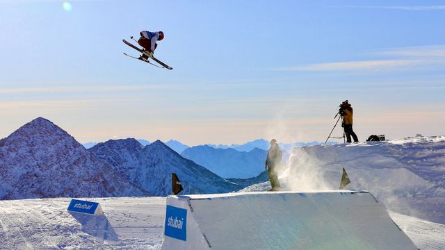 Cody Laplante (USA) at the 2024/25 Stubai World Cup © Buchholz/FIS Park & Pipe