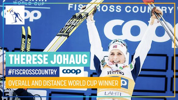 Therese Johaug receives Overall and Distance globes