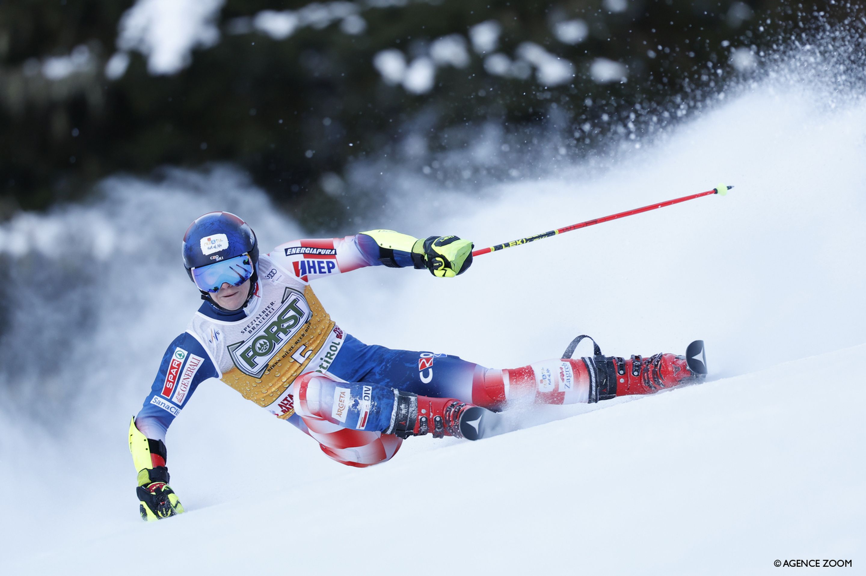 Zubcic said he skied his second run like a "maniac" (Agence Zoom)