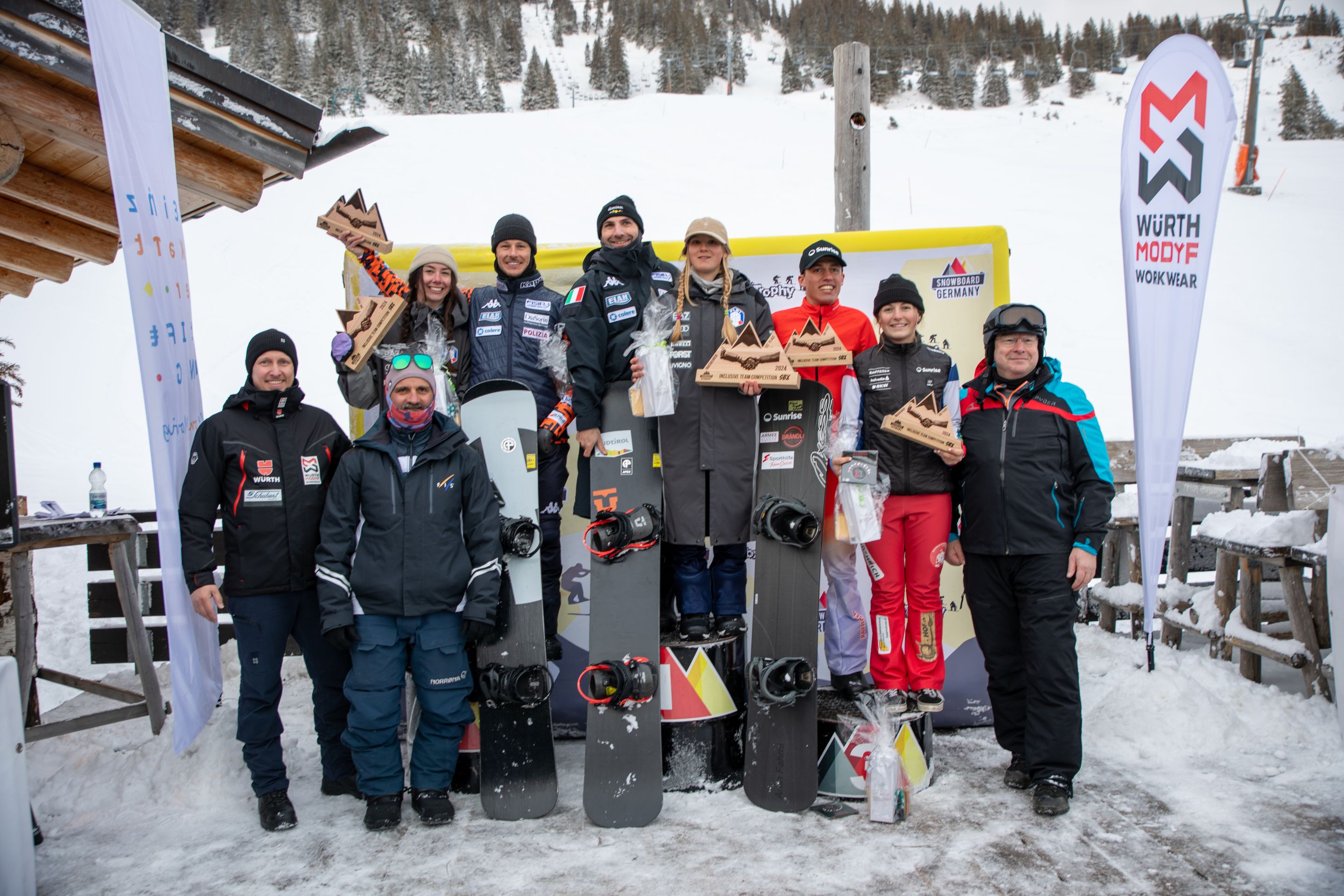 International Inclusive Team Competition's Podium