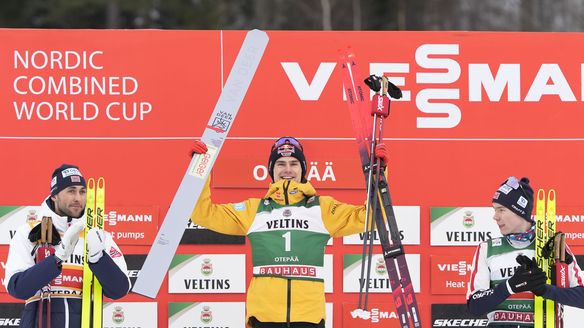 Geiger edges Riiber in Otepää sprint finish for Gundersen win