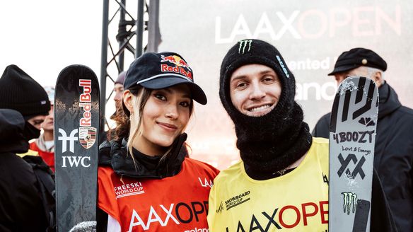 Gu secures second Laax Slopestyle World Cup victory as Ruud makes it a three-peat