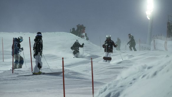 Ruka moguls World Cup training