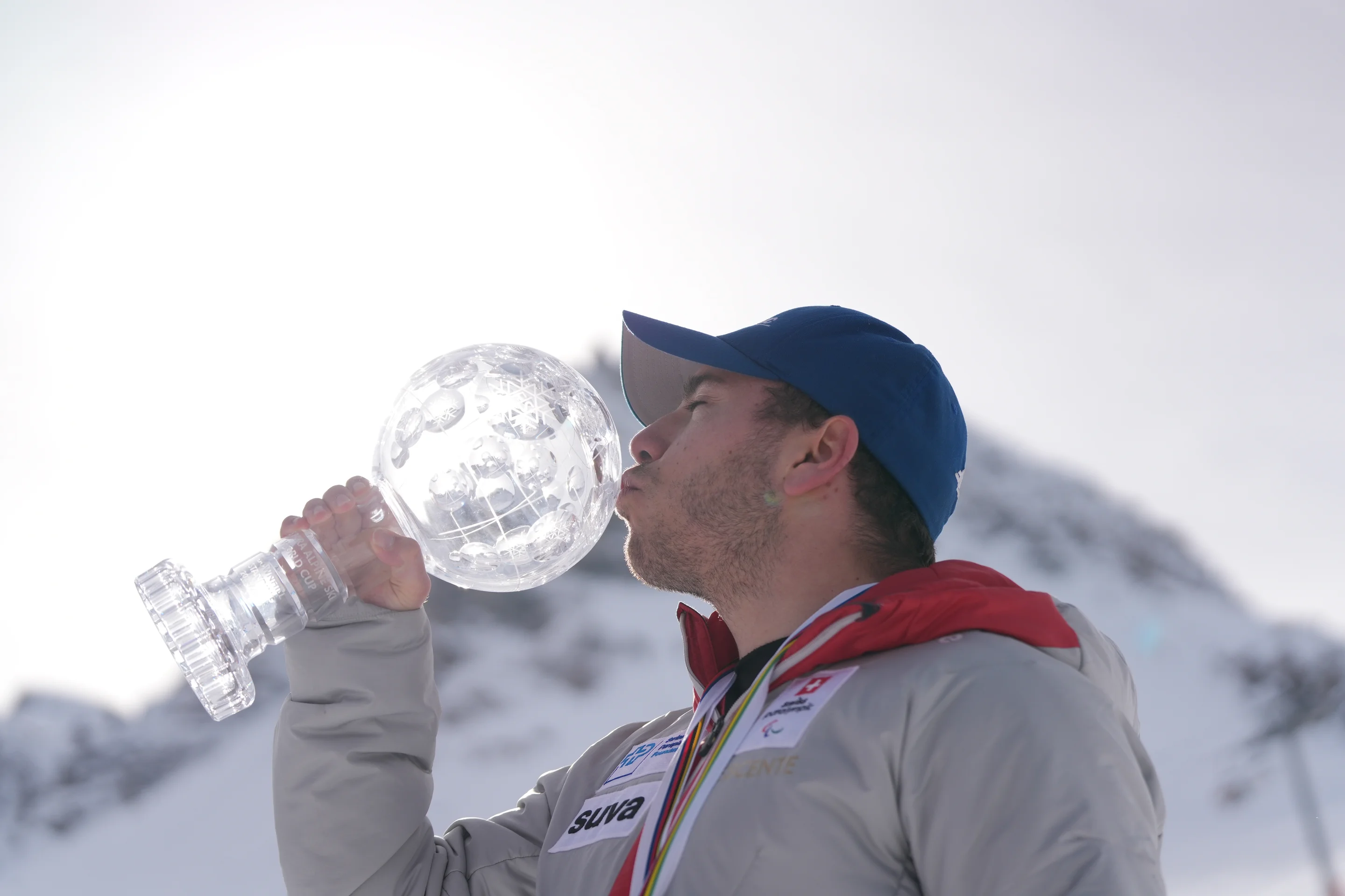 Robin Cuche at the FIS Para Alpine World Cup in Tignes. @ FIS / Action Press /