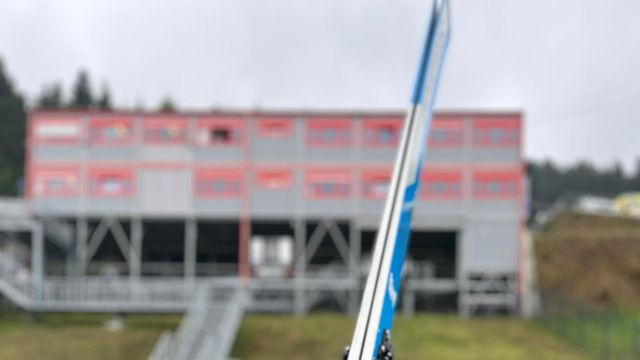 Coach Gregor Linsig during his training session in Oberwiesenthal (c) USA Nordic