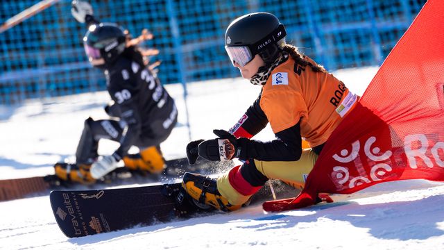 Ramona Theresia Hofmeister races in Rogla last season. © Miha Matavz/FIS