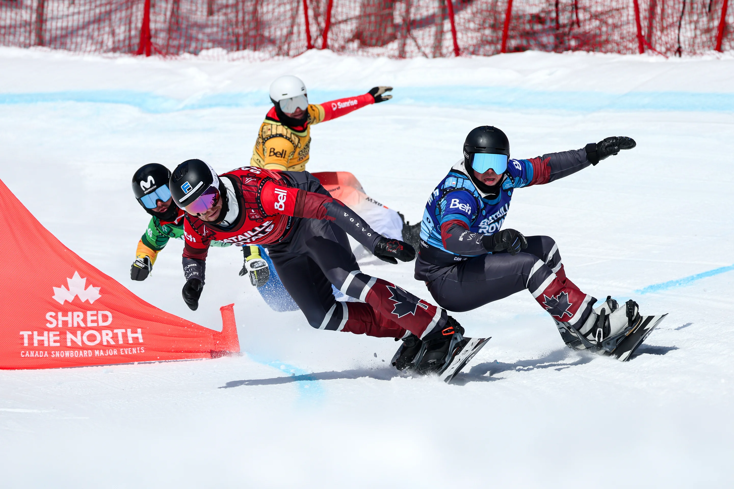 Evan Bichon (CAN) in blue in his 1/8 final
