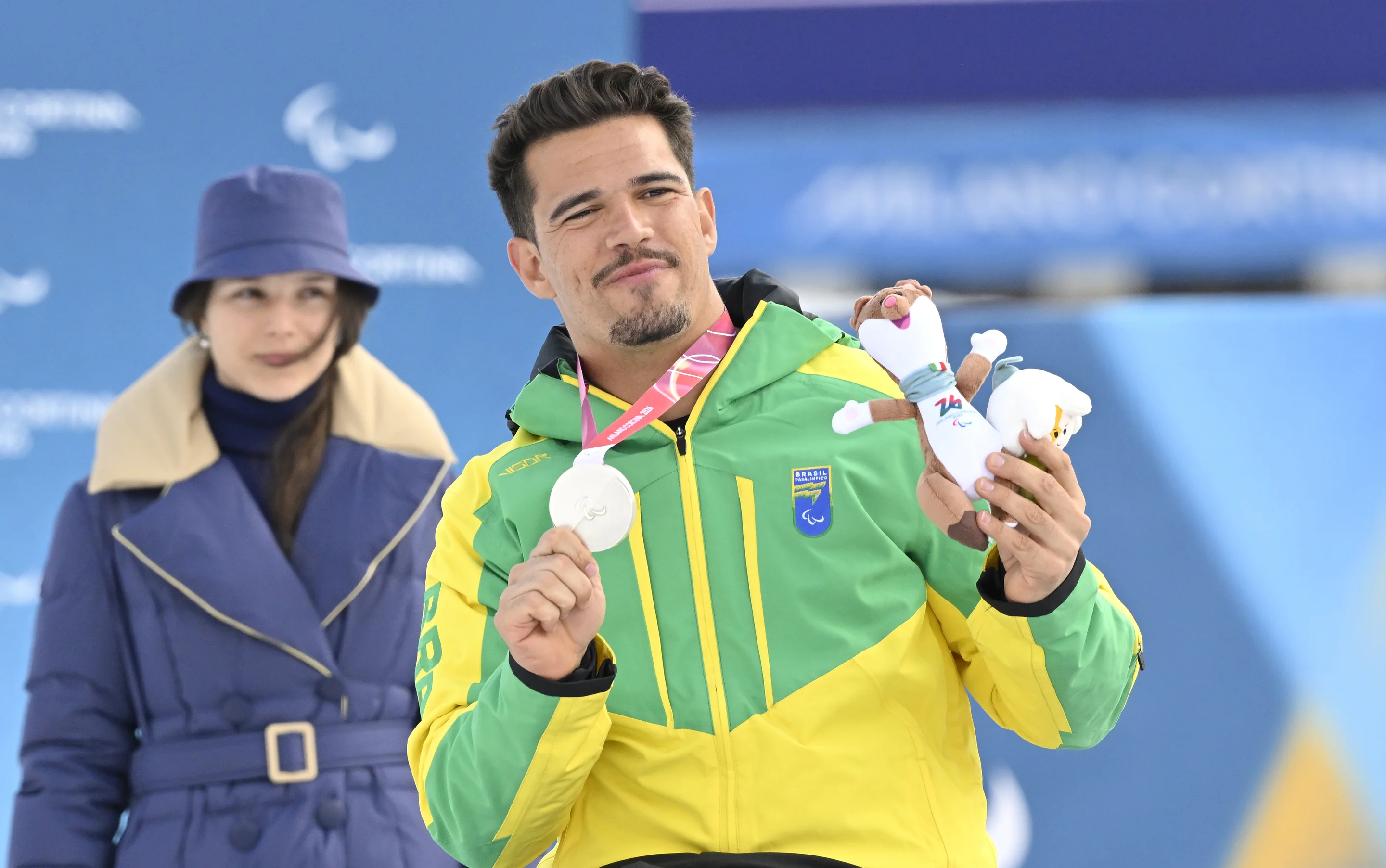 Cristian Westemaier Ribera (BRA) at Milano Cortina 2026. Photo credit: FIS / Action Press / Diego Barbieri