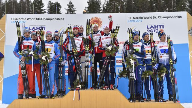 FIS nordic world ski championships, cross-country, 4x10km men, Lahti (FIN)