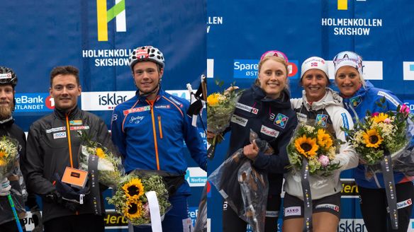 Bjoergen and Krogh won Oslo Ski Show 2017