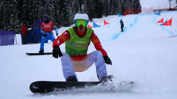 Fahrni and Delson dominate at Big White Para SBX World Cup