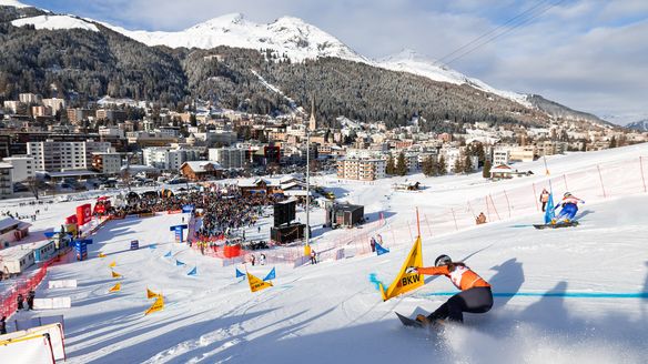 Snowboarders ready to attack sweet Swiss slopes in Davos