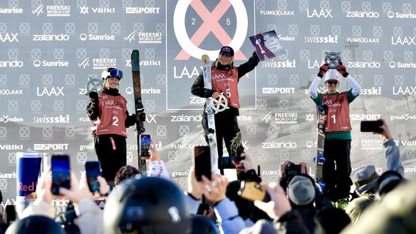 Eileen Gu and Birk Ruud win first slopestyle event of 2025 at Laax Open