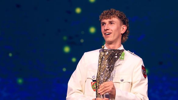 Daniel Tschofenig thanks teammates after being named Austria's sportsman of the year