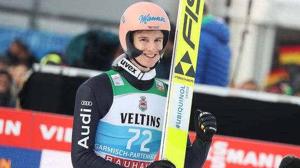 Karl Geiger wins the qualification in Garmisch-Partenkirchen