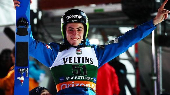 Timi Zajc soars to his first World Cup win