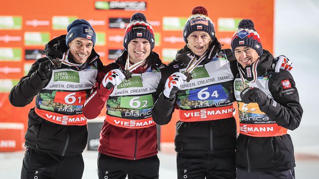Piotr Żyła, Andrzej Stekala, Dawid Kubacki, Kamil Stoch