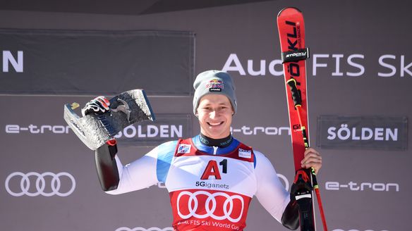 Marco Odermatt wins the season opener in Sölden for the first time