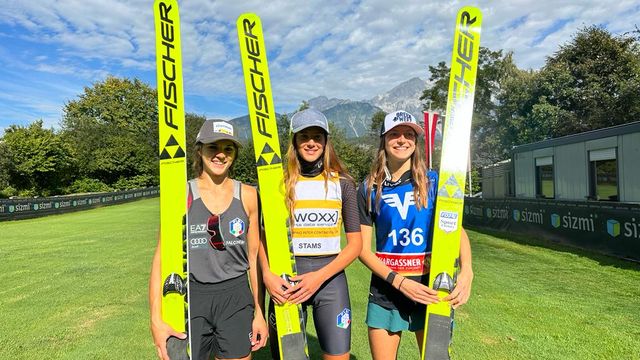 Top 3 Inter-COC: Lara Malsiner, Annika Sieff and Josephine Pagnier (Ingvild Midtskogen ex aequo on 3.place with Pagnier)