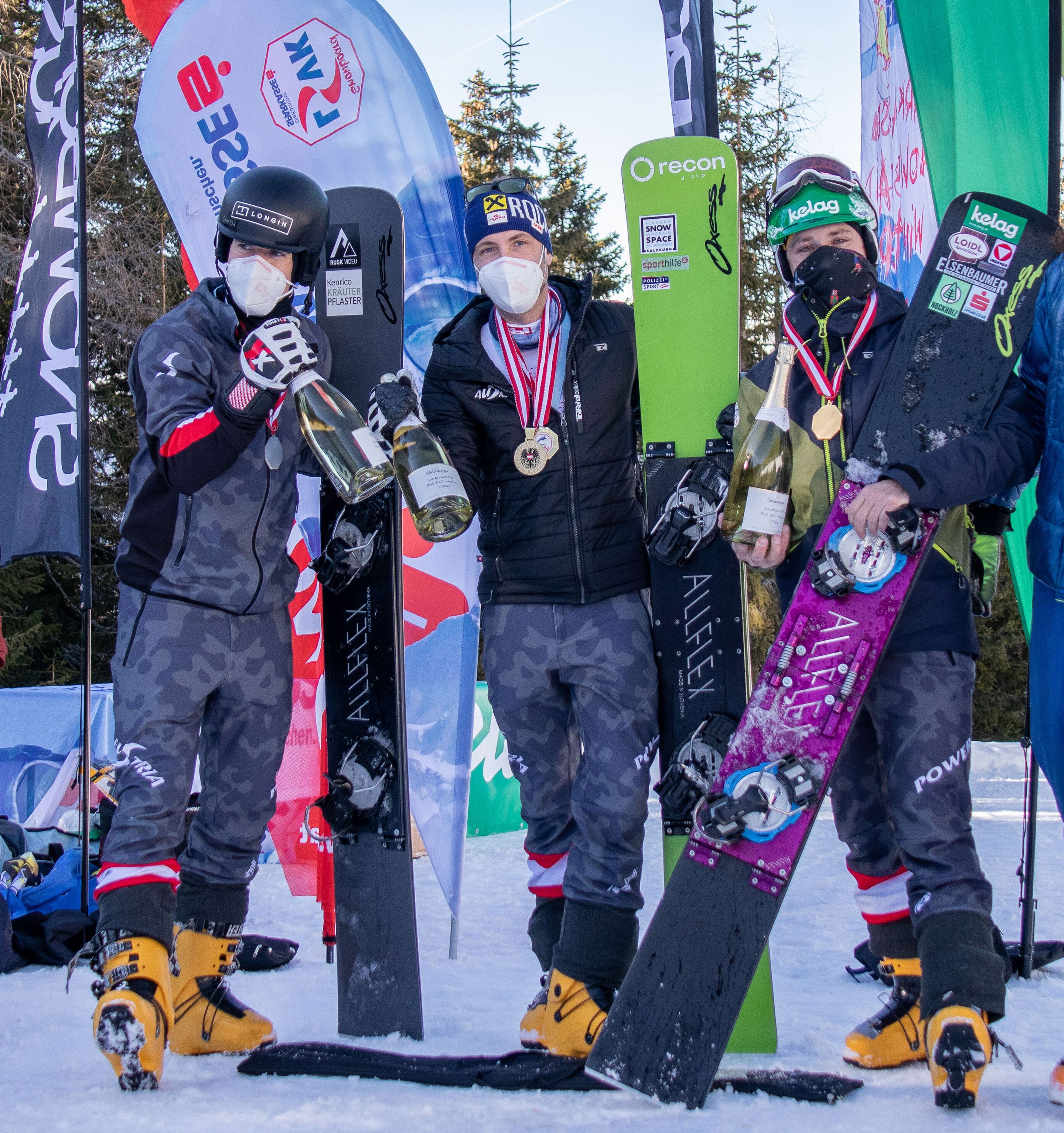 Austrian national championships - men's PGS podium © OESV